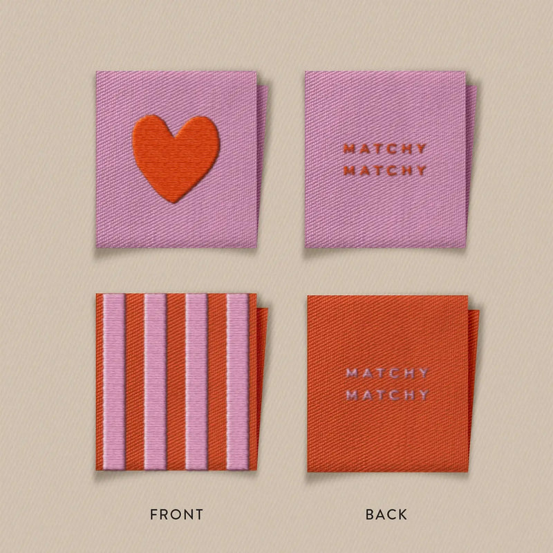 Matchy Matchy: Red Heart and Square Garment Labels