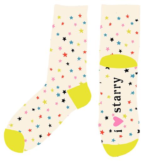 I Love Starry Socks