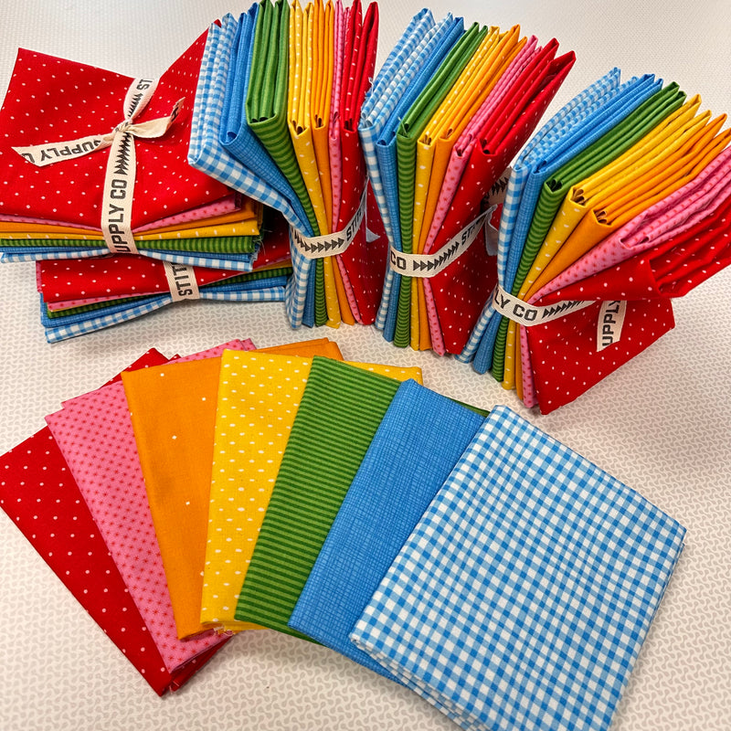 Back to School Coordinating Bundle - 7 fat quarters