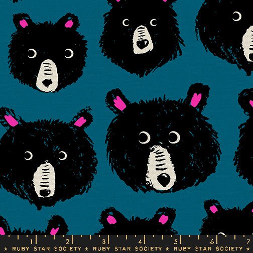 CANVAS Teddy and The Bears in Thunder