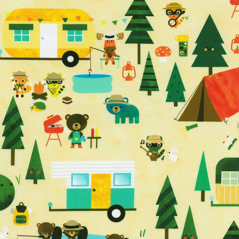 Campground Critters: Fat Quarter Bundle - 12 pcs