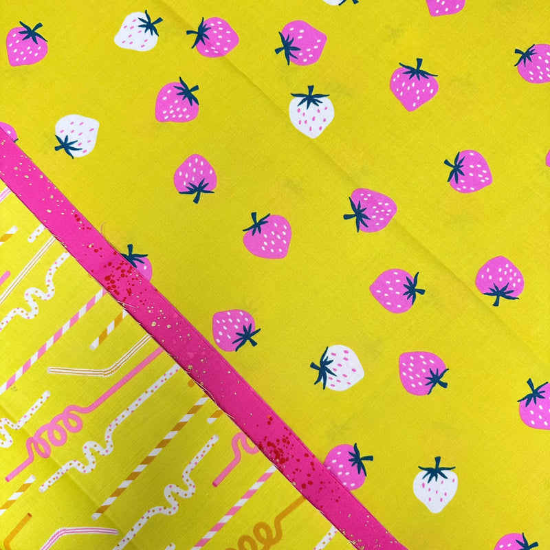 Pillowcase Kit: Strawberries in Citron