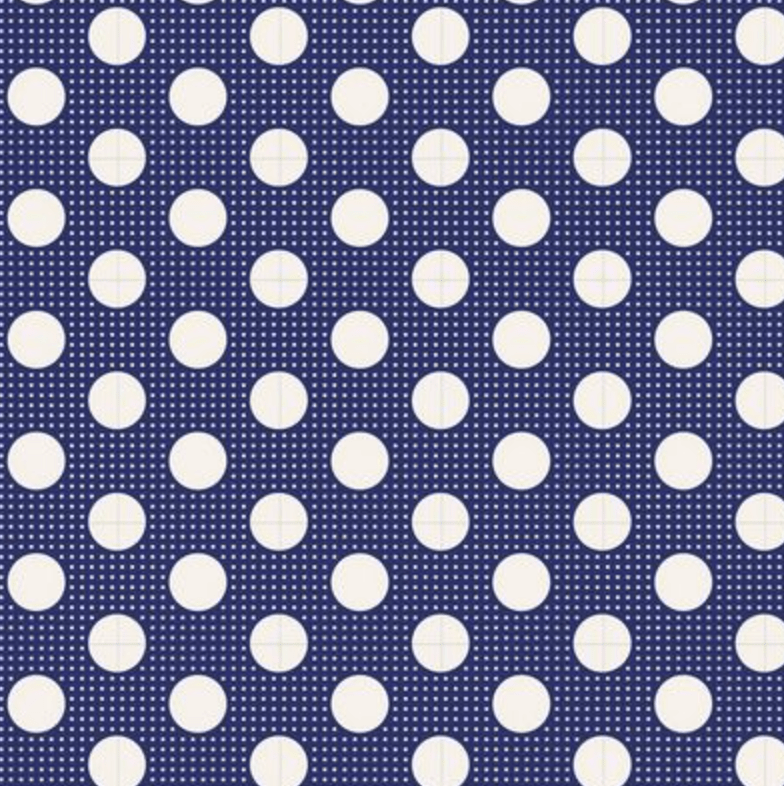 Tilda: Medium Dots in Night Blue