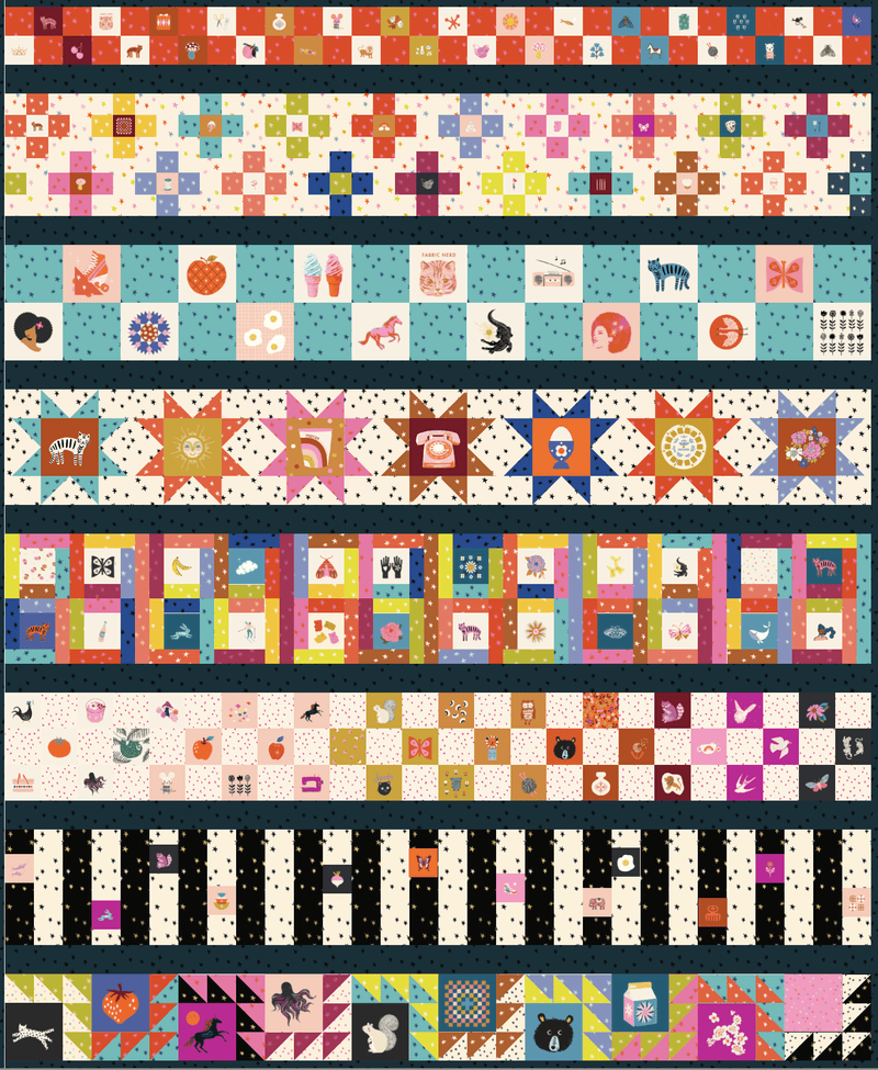 Star Supply Printed Quilt Pattern