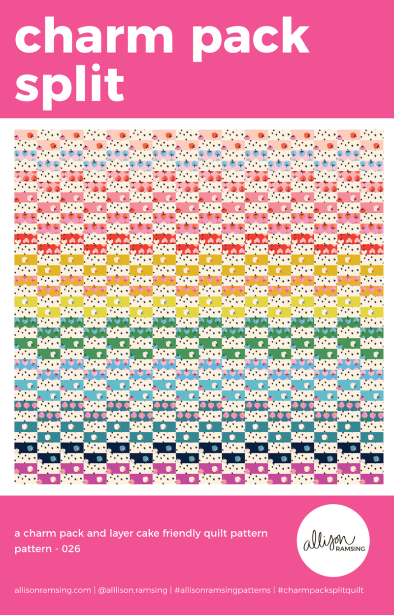 Charm Pack Split Quilt Pattern