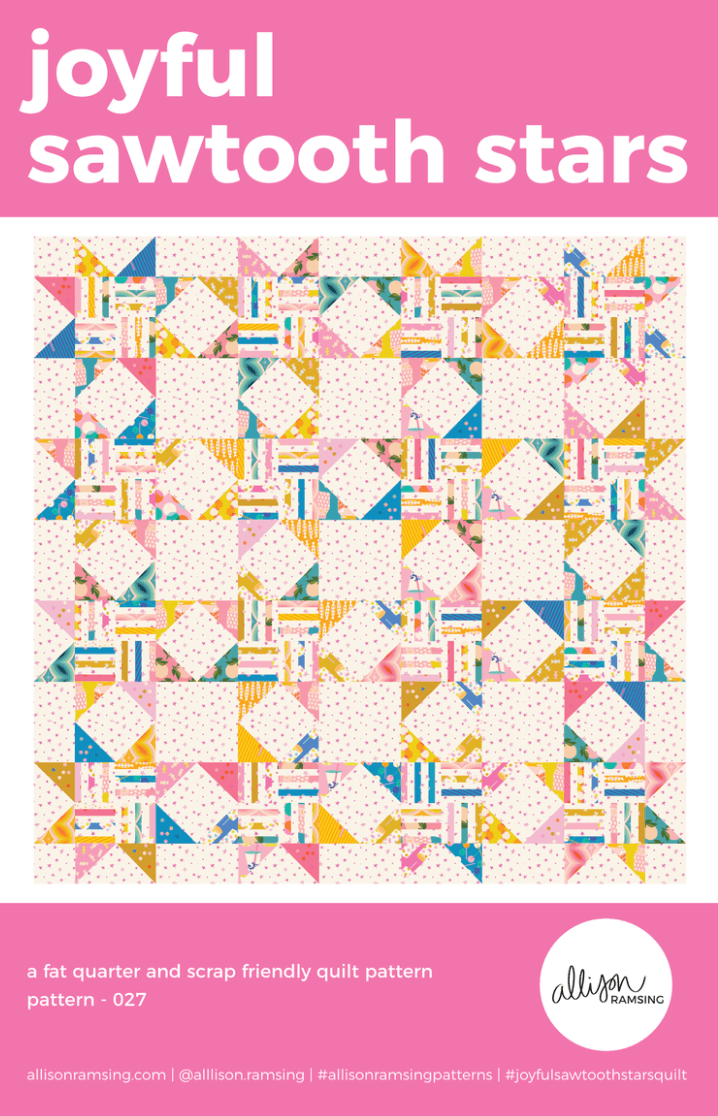 Joyful Sawtooth Stars Quilt Pattern