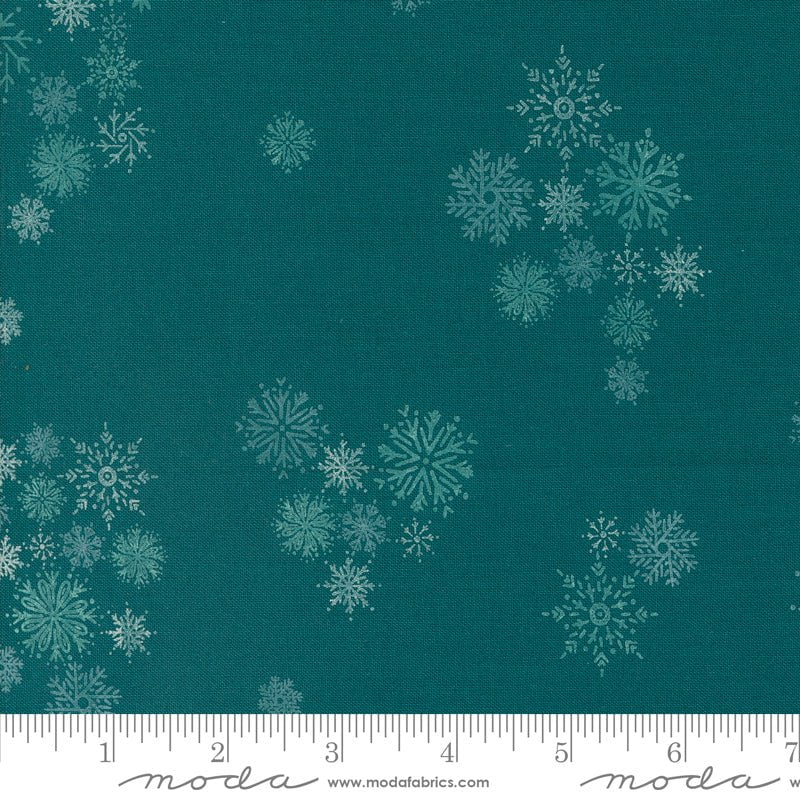 Wonderland: Snowflake in Teal