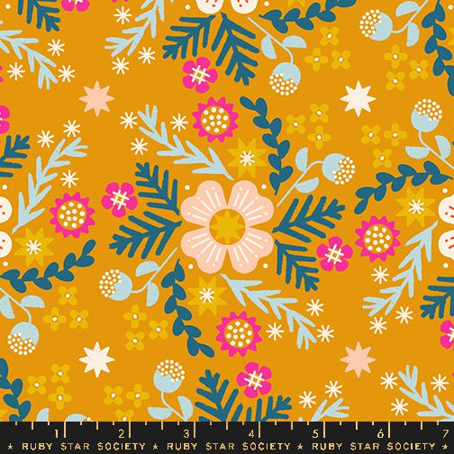 Pivot: Wild Flower CANVAS in Goldenrod