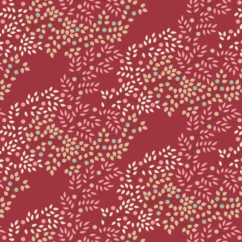 Tilda: Winter - Berrytangle in Burgundy