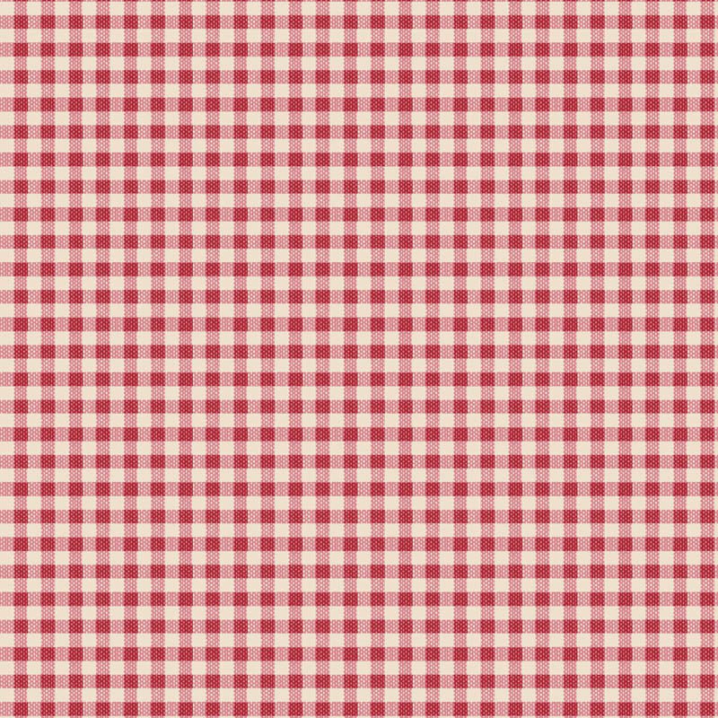 Tilda: Winter - Gingham  in Red