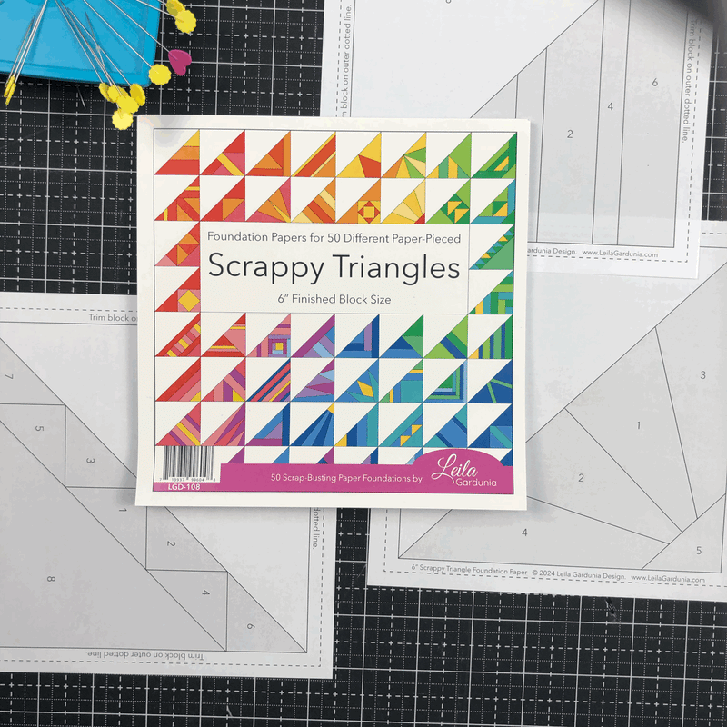 Scrappy Triangles Foundation Pad for Paper Piecing